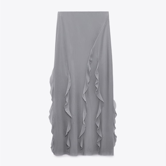 ZARA RUFFLED TULLE SKIRT & TOP SET - Picture 4 of 10